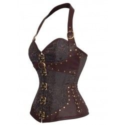 Corset marrón chocolate