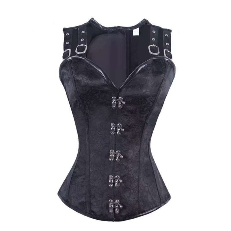 Corset negro cierre candado