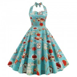 Aquamarine vintage dress...
