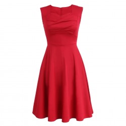 Vestido vintage rojo