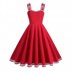 Vestido vintage rojo