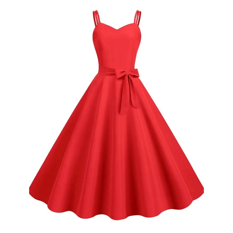 Vestido vintage rojo