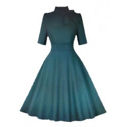 Vestido vintage verde hierba