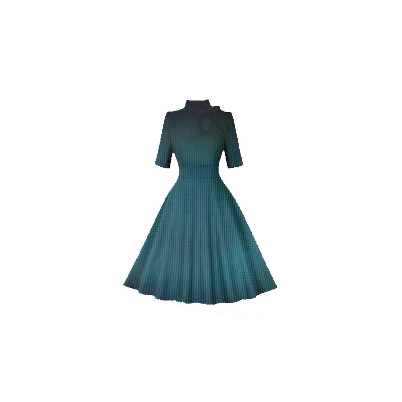 Vestido vintage verde hierba