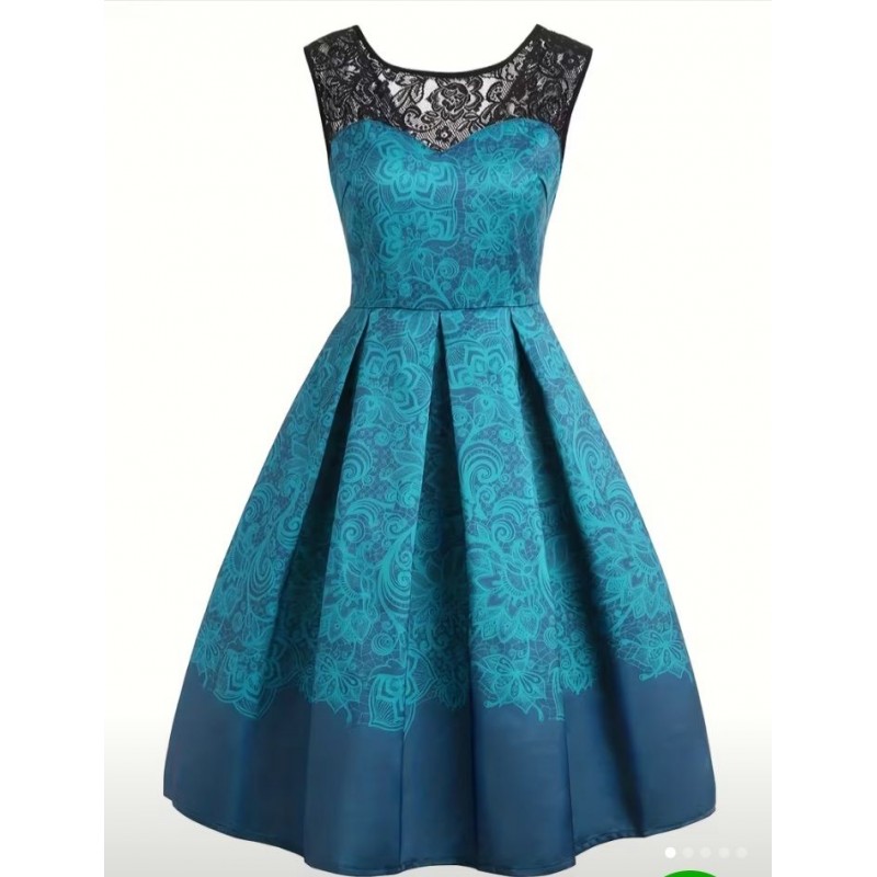 Aquamarine vintage dress