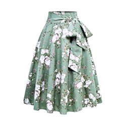 Vintage green skirt with...