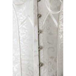 Corset damasquinado blanco
