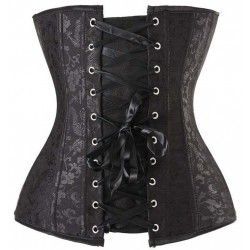 Black jacquard corset