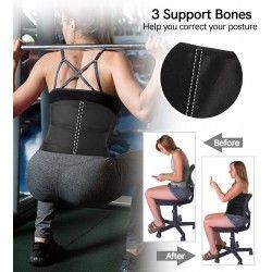 Faja de látex con doble cierre ajustable